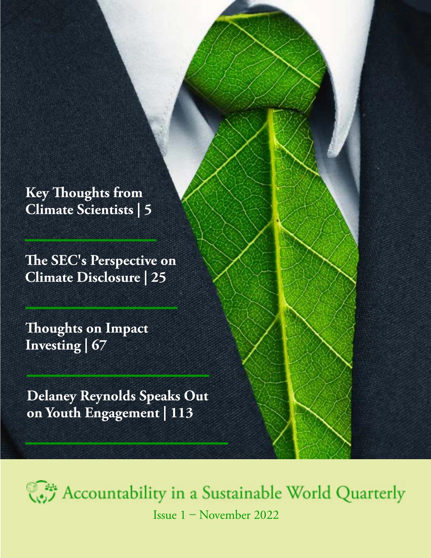 Issue 1- Accountability in a Sustainable World Quarterly 11-11-22 ...