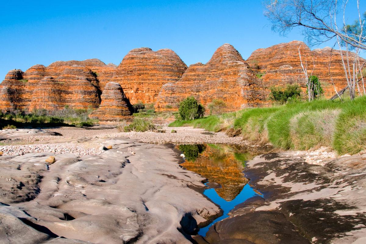 The original Bungle Bungle mountain range in Purnululu National Park was formed about 20 million years ago and was polished into rounded sandstone towers, Australia - © Keith Wheatley / Fotolia